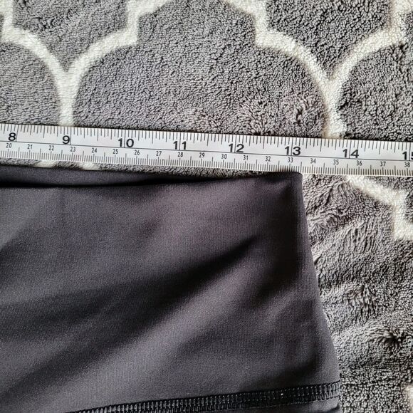 LULULEMON Leggings Retreat 7/8 Pant Black Heathered Slate Luxtreme Women Size 6 - Picture 3 of 8
